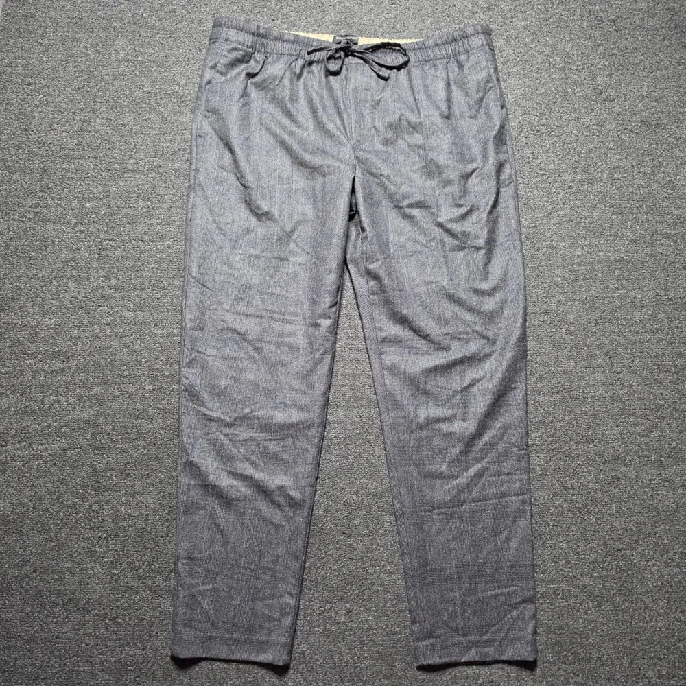 Banana Republic Trousers Grey Glen Plaid Mens XL Vitale Barberis Canonico Wool